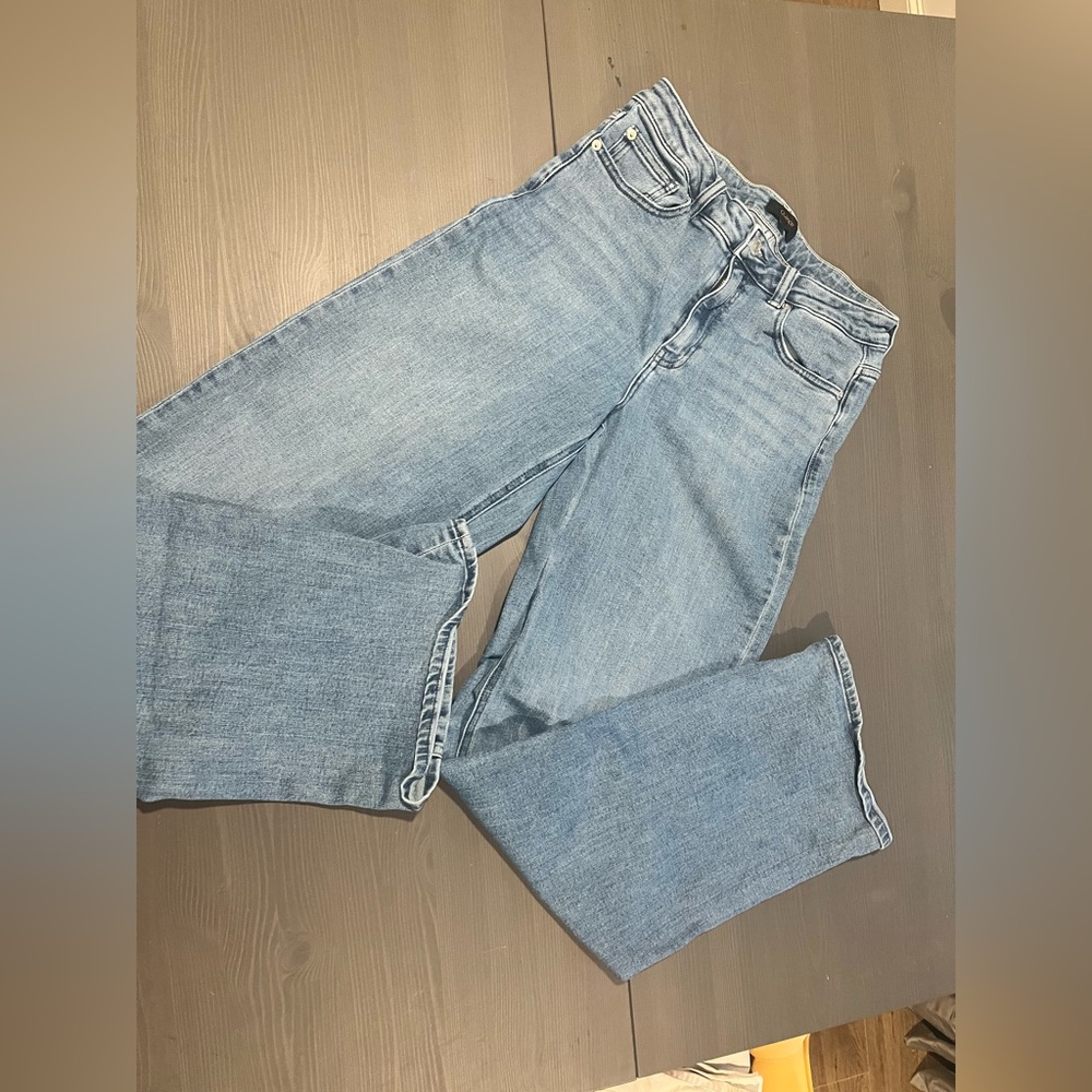 Quince Light Blue Flare & Wide Leg Jeans